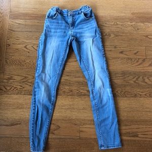 Zara girls blue skinny jeans